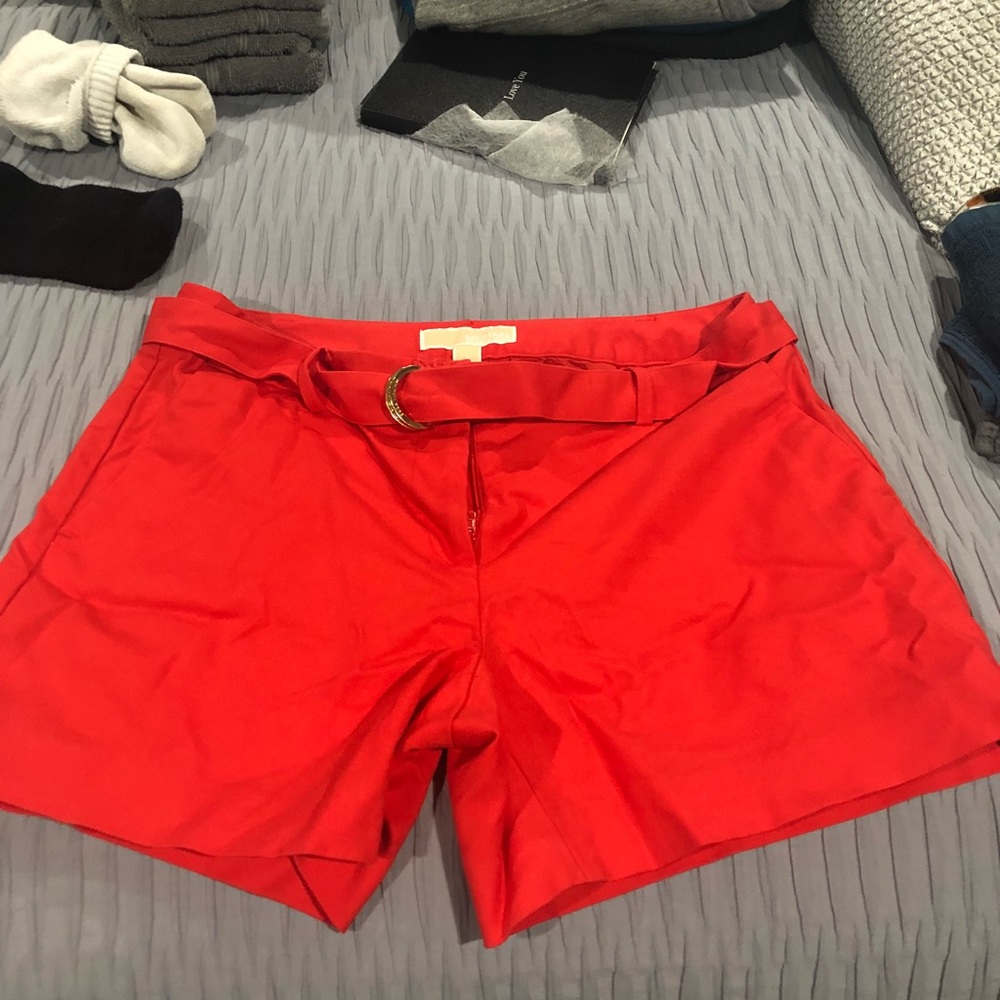 Red Michael Kors shorts